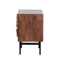 Table de Nuit Romimex Marron Doré Bois de manguier 30 x 60 x 40 cm de Romimex, Tables de chevet - Réf : D1616610, Prix : 245,...