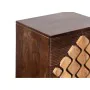 Mesa de Cabeceira Romimex Castanho Dourado Madeira de mangueira 30 x 60 x 40 cm de Romimex, Mesinhas de cabeceira - Ref: D161...