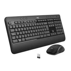 Tastatur mit Drahtloser Maus Logitech MK540 Französisch Schwarz Schwarz/Weiß AZERTY von Logitech, Tastatur-Maus-Sets - Ref: S...