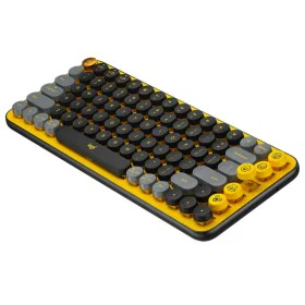 Tastatur Logitech POP Französisch Gelb AZERTY von Logitech, Tastaturen - Ref: S7160193, Preis: 123,60 €, Rabatt: %