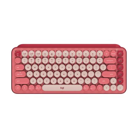 Clavier Logitech POP Français Multicouleur Rose AZERTY AZERTY de Logitech, Claviers - Réf : S7160195, Prix : 135,18 €, Remise...