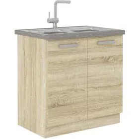 Mueble Auxiliar PVC Roble Plástico 80 x 52 x 82 cm de BigBuy Home, Módulos - Ref: S7161049, Precio: 102,73 €, Descuento: %