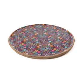 Snack tray Romimex Red Mango wood Circular 30 x 2 x 30 cm by Romimex, Plates and dishes - Ref: D1616635, Price: 25,85 €, Disc...