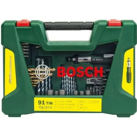 Set di trapani BOSCH 2607017195 Scatole Portaoggetti Custodia per il trasporto (91 Pezzi) di BOSCH, Set punte per trapani - R...