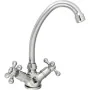 Two-handle Faucet Rousseau Beverley Metal Stainless steel Brass by Rousseau, Bathroom Sink Taps - Ref: S7162344, Price: 61,78...