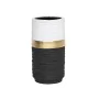 Vaso Romimex Branco Preto Dourado Cerâmica 12 x 30 x 12 cm de Romimex, Jarrões - Ref: D1616678, Preço: 39,16 €, Desconto: %