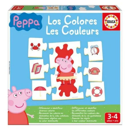 Educational Game Peppa Pig (ES-FR) by Educa, Rattles and plush hoops - Ref: S7163546, Price: 25,40 €, Discount: %