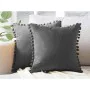 Coussin Romimex Gris Pompons 45 x 45 x 10 cm de Romimex, Coussins - Réf : D1616682, Prix : 20,05 €, Remise : %