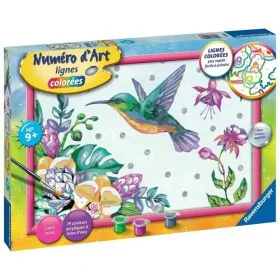 Set Pittura per Numeri Ravensburger Hummingbird and Exotic Flowers di Ravensburger, Dipingere con i numeri - Rif: S7164313, P...