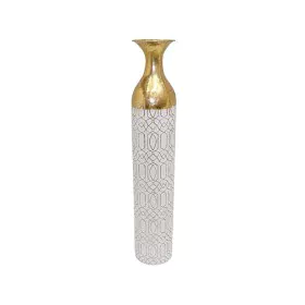 Bodenvase Alexandra House Living Weiß Gold Metall 15 x 86 x 15 cm von Alexandra House Living, Vasen - Ref: D1616733, Preis: 8...