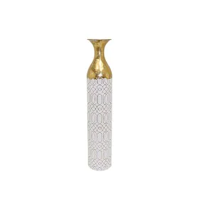 Floor vase Alexandra House Living White Golden Metal 15 x 78 x 15 cm by Alexandra House Living, Vases - Ref: D1616734, Price:...