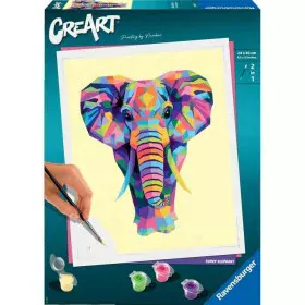 Disegni da dipingere Ravensburger CreArt Large Elephant 24 x 30 cm di Ravensburger, Kit di pittura - Rif: S7164420, Prezzo: 3...