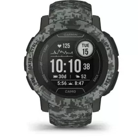 Montre intelligente GARMIN Instinct 2 Camo Edition Gris foncé 0,9" Noir Graphite de GARMIN, Trackers d'activité - Réf : S7164...