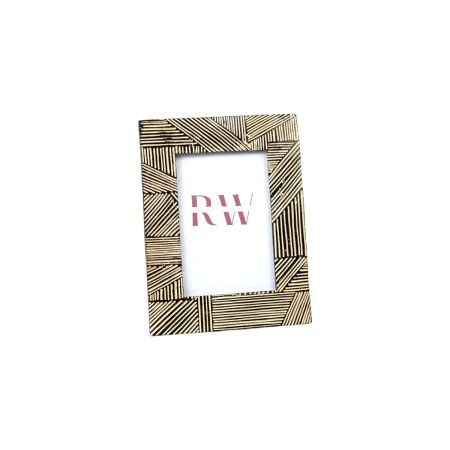 Photo frame Romimex Black Cream Resin 2 x 15 x 10 cm by Romimex, Table and wall frames - Ref: D1616746, Price: 13,71 €, Disco...