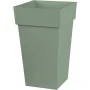 Plant pot EDA Tuscany Green Plastic Squared 39 x 39 x 65 cm by EDA, Flower Pots - Ref: S7164956, Price: 48,69 €, Discount: %