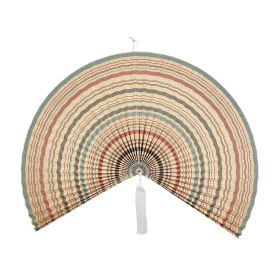 Fan Romimex Blue Red Beige Bamboo 150 x 77 x 3 cm by Romimex, Sculptures - Ref: D1616762, Price: 72,04 €, Discount: %