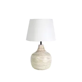 Lampe de bureau Romimex Beige Bambou Fibre 36 x 60 x 36 cm de Romimex, Lampes de chevet - Réf : D1616766, Prix : 109,99 €, Re...