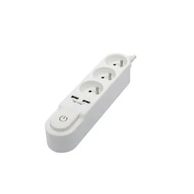 Rallonge 3 prises Schuko avec interrupteur Chacon (1,5 m) de Chacon, Multiprises - Réf : S7165719, Prix : 30,71 €, Remise : %