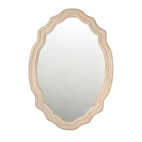 Wall mirror Romimex Beige Wood 61 x 86 x 3 cm by Romimex, Wall-Mounted Mirrors - Ref: D1616801, Price: 83,79 €, Discount: %