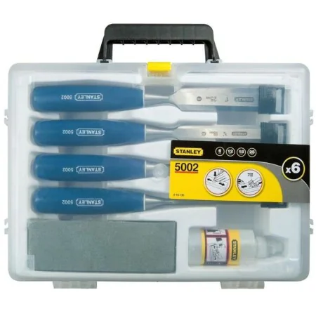 Chisel set Stanley 5002 Wood 6, 12, 18, 25 mm 4 Pieces by Stanley, Sanding tools - Ref: S7166492, Price: 42,27 €, Discount: %