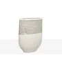 Florero Romimex Blanco Plateado Cerámica 18 x 25 x 9 cm de Romimex, Jarrones - Ref: D1616822, Precio: 37,66 €, Descuento: %