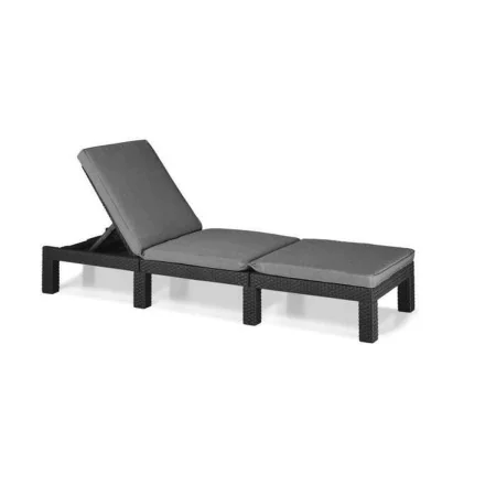 Sun-lounger Allibert by KETER Daytona De Luxe 187 x 58 x 29 cm Grey by Allibert by KETER, Sunloungers - Ref: S7167247, Price:...