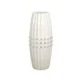 Florero Romimex Blanco Plateado Cerámica 13 x 32 x 13 cm de Romimex, Jarrones - Ref: D1616833, Precio: 38,32 €, Descuento: %