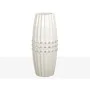 Florero Romimex Blanco Plateado Cerámica 13 x 32 x 13 cm de Romimex, Jarrones - Ref: D1616833, Precio: 38,32 €, Descuento: %