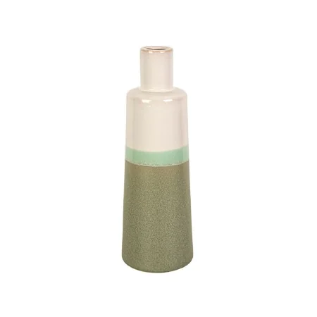 Vase Romimex Green Cream Ceramic 12 x 35 x 12 cm by Romimex, Vases - Ref: D1616845, Price: 23,86 €, Discount: %