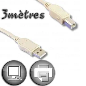 Cavo USB 2.0 A con USB B Lineaire 3 m Beige di Lineaire, Cavi USB - Rif: S7167408, Prezzo: 20,28 €, Sconto: %