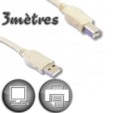 Cavo USB 2.0 A con USB B Lineaire 3 m Beige di Lineaire, Cavi USB - Rif: S7167408, Prezzo: 19,37 €, Sconto: %