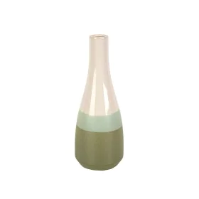 Blumenvase Romimex grün Creme aus Keramik 11 x 30 x 11 cm von Romimex, Vasen - Ref: D1616847, Preis: 19,43 €, Rabatt: %