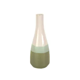 Blumenvase Romimex grün Creme aus Keramik 11 x 30 x 11 cm von Romimex, Vasen - Ref: D1616847, Preis: 20,75 €, Rabatt: %