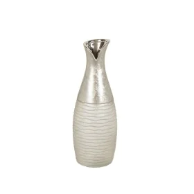 Vase Romimex Silver Ceramic 13 x 34 x 13 cm by Romimex, Vases - Ref: D1616852, Price: 27,65 €, Discount: %