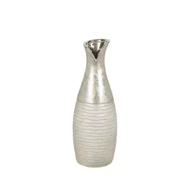 Florero Romimex Plateado Cerámica 13 x 34 x 13 cm de Romimex, Jarrones - Ref: D1616852, Precio: 29,54 €, Descuento: %