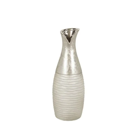 Vase Romimex Silver Ceramic 13 x 34 x 13 cm by Romimex, Vases - Ref: D1616852, Price: 29,54 €, Discount: %