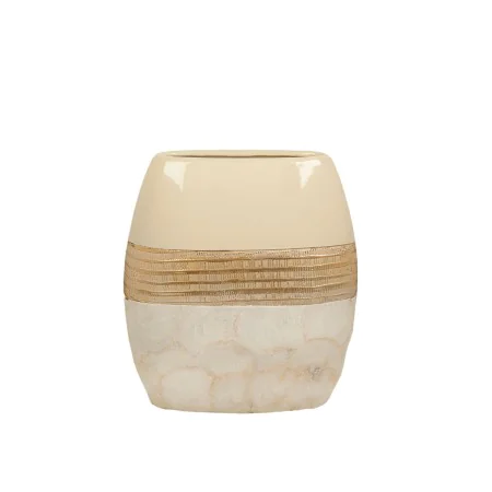 Vaso Romimex Champanhe Madrepérola Cerâmica 23 x 26 x 8 cm de Romimex, Jarrões - Ref: D1616855, Preço: 33,59 €, Desconto: %