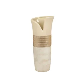 Vase Romimex Champagne Mother of pearl Ceramic 15 x 35 x 14 cm by Romimex, Vases - Ref: D1616856, Price: 42,70 €, Discount: %