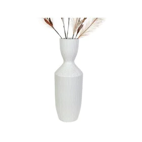 Vase Romimex White Ceramic 18 x 49 x 18 cm by Romimex, Vases - Ref: D1616866, Price: 51,79 €, Discount: %