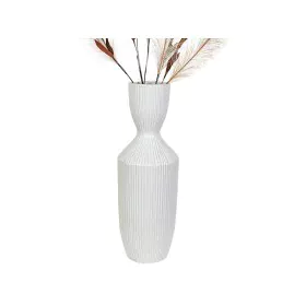 Blumenvase Romimex Weiß aus Keramik 18 x 49 x 18 cm von Romimex, Vasen - Ref: D1616866, Preis: 56,56 €, Rabatt: %