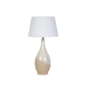 Desk lamp Romimex White Beige Ceramic 20 x 60 x 12 cm by Romimex, Bedside and Table Lamps - Ref: D1616876, Price: 79,58 €, Di...