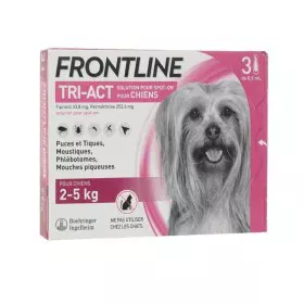 Pipette pour chien Frontline Tri-Act 2-5 Kg de Frontline, Pipettes anti-puces - Réf : S7168557, Prix : 39,25 €, Remise : %