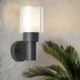 Wall Light Brilliant 8 W Black Anthracite Metal by Brilliant, Outdoor Wall Lights - Ref: S7168605, Price: 45,24 €, Discount: %