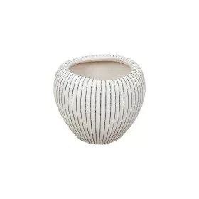 Cache-pot Romimex Beige Céramique Rayures 20 x 17 x 20 cm de Romimex, Cache-pots - Réf : D1616885, Prix : 25,40 €, Remise : %