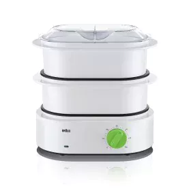 Food Steamer Braun FS 3000 850 W White/Green White Polycarbonate 850 W by Braun, Electric Steamers - Ref: S7168697, Price: 86...