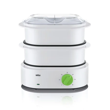 Cuiseur vapeur Braun FS 3000 850 W Blanc/Vert Blanc Polycarbonate 850 W de Braun, Cuiseurs vapeurs électriques - Réf : S71686...