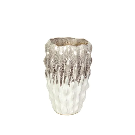 Florero Romimex Blanco Beige Cerámica 21 x 32 x 21 cm de Romimex, Jarrones - Ref: D1616898, Precio: 49,02 €, Descuento: %