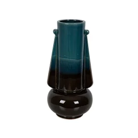 Vase Romimex Blue/Black Ceramic 22 x 44 x 22 cm by Romimex, Vases - Ref: D1616901, Price: 70,81 €, Discount: %