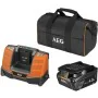 Set de cargador y baterías recargables AEG Powertools Pro Lithium Setl1840shd 18 V 4 Ah de AEG Powertools, Accesorios de herr...