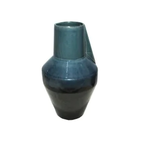 Vaso Romimex Azul/Preto Cerâmica 17 x 31 x 17 cm de Romimex, Jarrões - Ref: D1616902, Preço: 34,29 €, Desconto: %